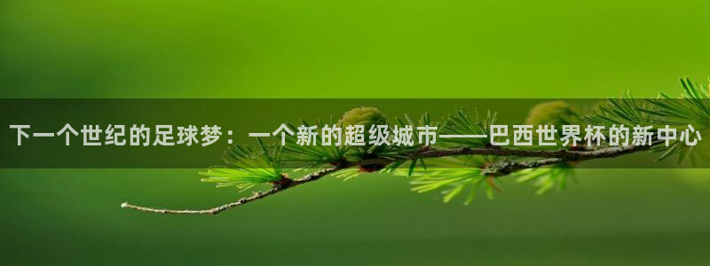 世界杯比赛赛程：下一个世纪的足球梦：一个新的超级城市——巴西世界杯的新中心